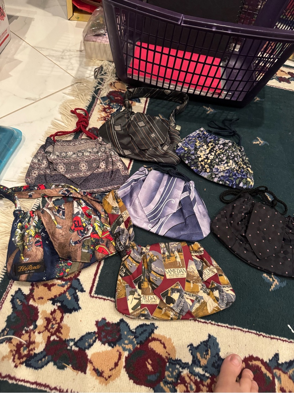 Drawstring Wristlet Pouch - Assorted Multicolor 8$ each